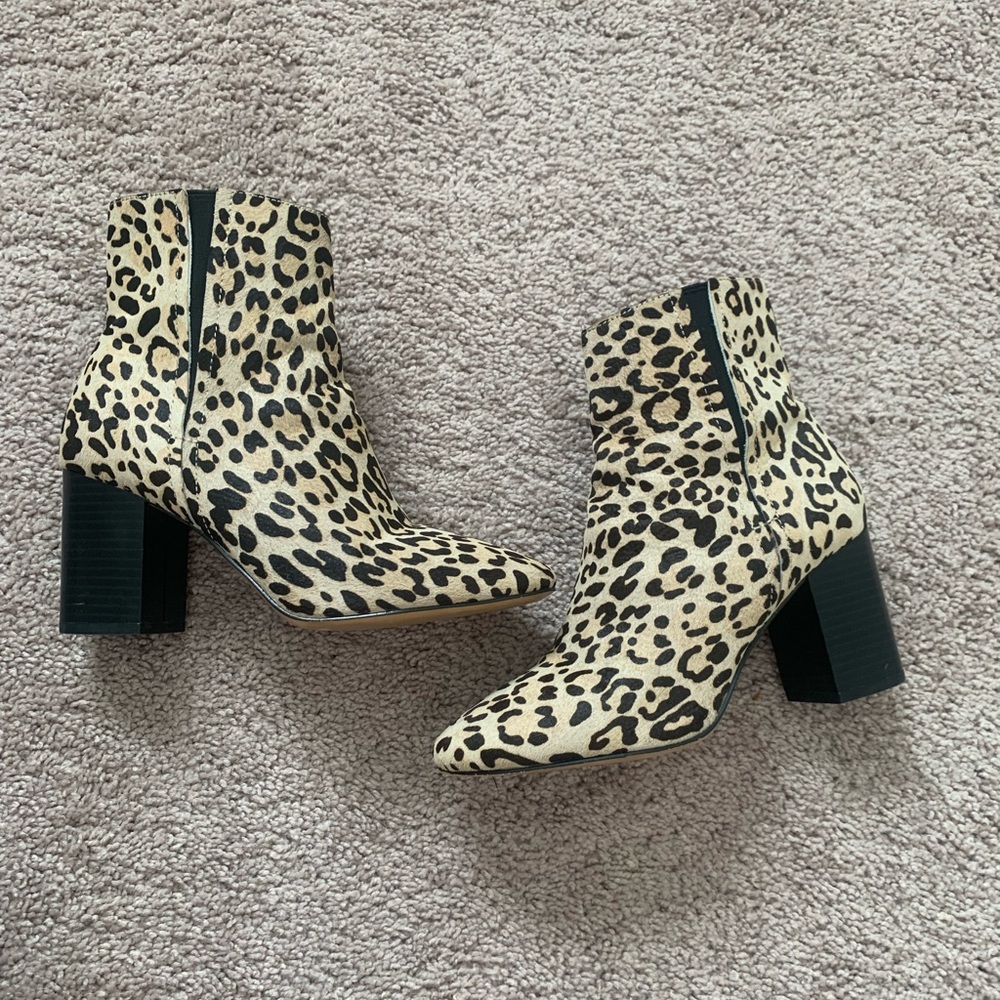 Halogen Abbi Block Heel Bootie In Cheetah - image 8